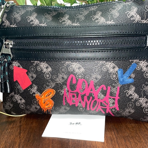 Coach Graffiti Wristlet - Picture 2 of 8
